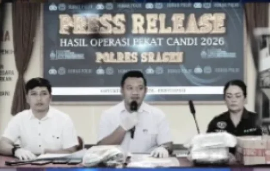 Polres Sragen Sita Ribuan Obat Berbahaya dan Sabu, Lima Tersangka Diamankan