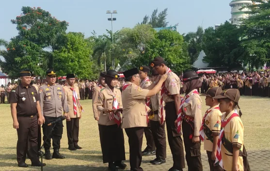 GP Kwartir Cabang Kendal Lantik 2.503 Pramuka Garuda