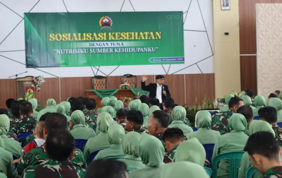 Kesehatan Jadi Modal Bertugas, Prajurit Kodim Batang Diberi Edukasi Nutrisi