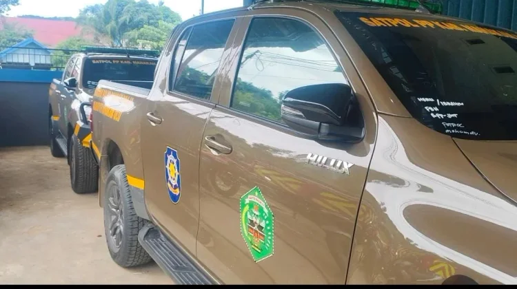 Satpol PP Mahulu Terima Kendaraan Operasional Baru