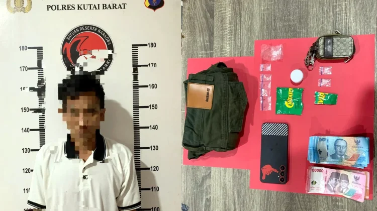 Polisi Tangkap Pengedar Sabu di Barong Tongkok, Sembilan Poket Sabu Disita