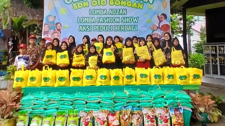 Gema Ramadan SDN 010 Bongan Salurkan 90 Paket Sembako untuk Warga Membutuhkan