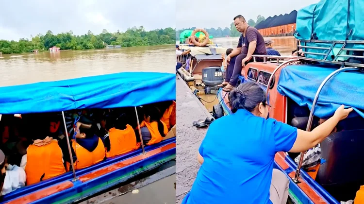 Arus Balik Lebaran di Kutai Barat Meningkat, Penumpang Jalur Sungai Membludak