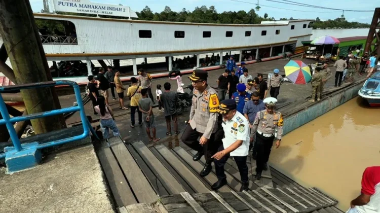Pengamanan Arus Balik di Pelabuhan Melak Tetap Disiagakan, Situasi Terpantau Aman