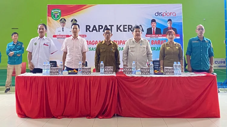 Perdana, Dispora Kubar Gelar Raker Sinkronisasi Program Bersama Induk Olahraga