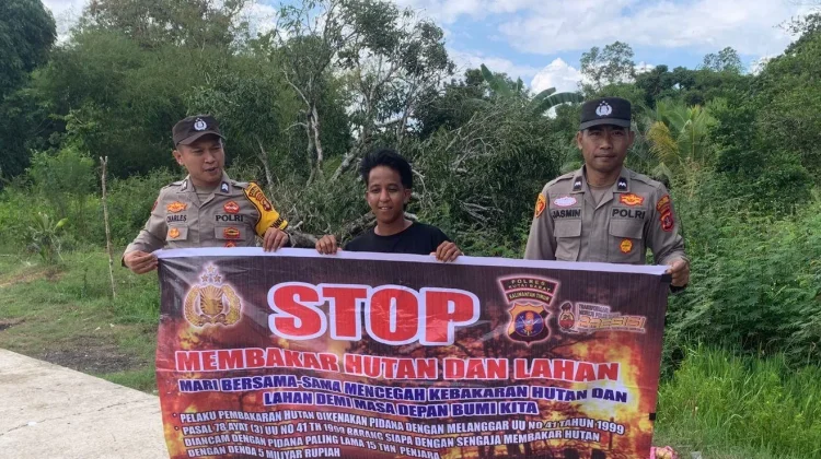 Polsek Muara Pahu Ajak Warga Aktif Laporkan Titik Api