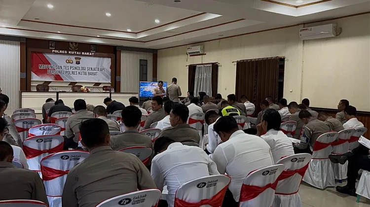 Polres Kutai Barat Gelar Tes Psikologi Senpi dan Konseling Personel