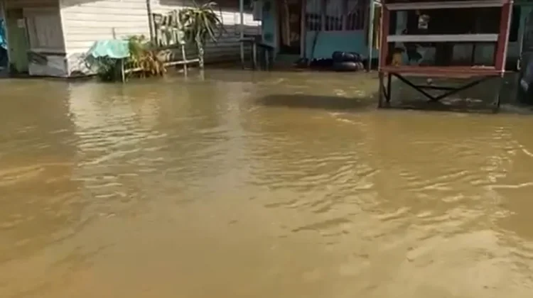 Banjir di Long Iram Mulai Surut, Warga Mulai Bersihkan Rumah