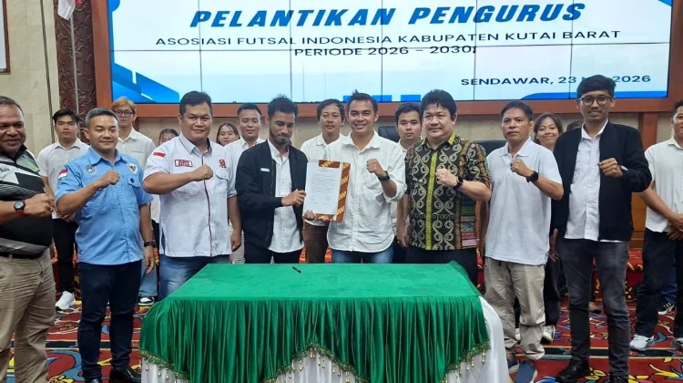 Fransiskus Rizki Rinaldo Resmi Pimpin Asosiasi Futsal Kutai Barat