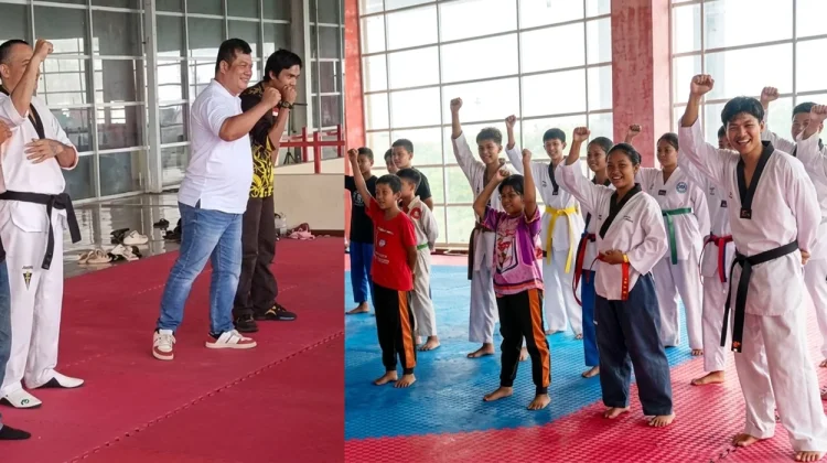 Ketua KONI Kubar Alsiyus Pacu Semangat Atlet Taekwondo menuju Porprov
