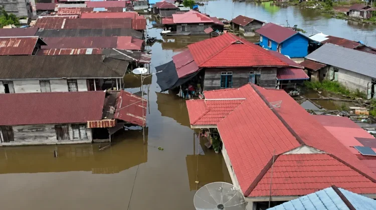 Banjir Belum Usai, Ratusan Rumah di Muara Beloan Masih Dikepung Air
