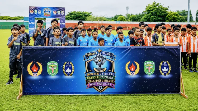 Liga Sepak Bola Anak Kubar Resmi Bergulir, Bupati Dorong Lahirnya Generasi Emas