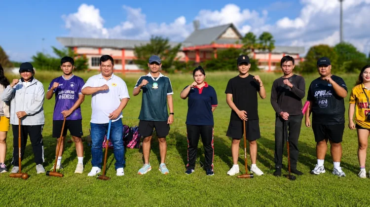 Latihan di Rumput Liar, Atlet Woodball Kubar Pantang Menyerah Demi Medali Porprov