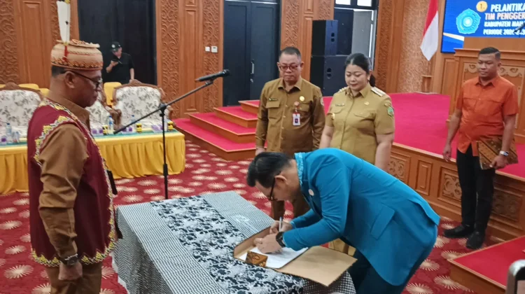 Disparpora Mahakam Ulu tengah Susun Anggaran KONI