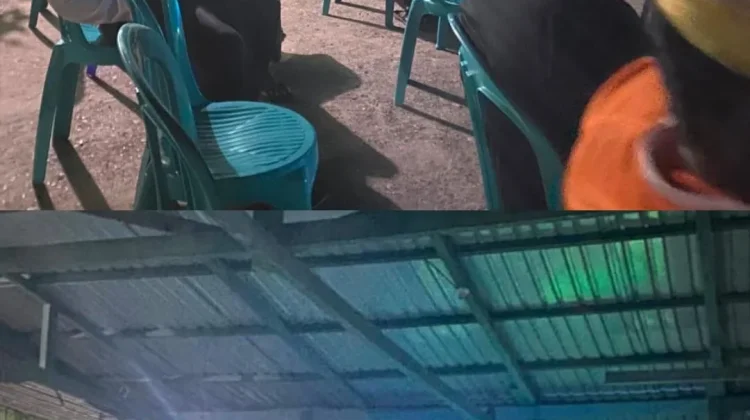 Warga Antusias Nobar Semifinal Piala Dunia bersama Koramil Long Iram