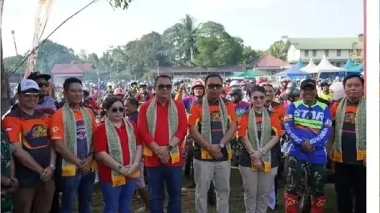 Puluhan Klub Trail Ramaikan Jelajah Alam Melapeh Series 6 di Kubar