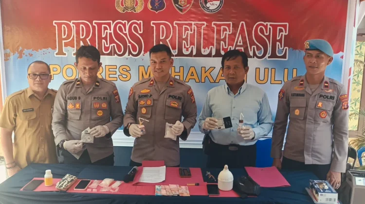 Polres Mahulu Ungkap Lima Kasus Narkotika pada Operasi Antik Mahakam 2026
