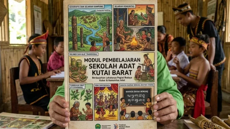 Modul Sekolah Adat Kubar Muat 13 Materi Budaya Lokal