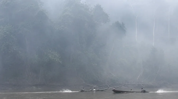 Kabut Asap dan Sungai Surut, Warga Kuyung Kesulitan Mencari Ikan
