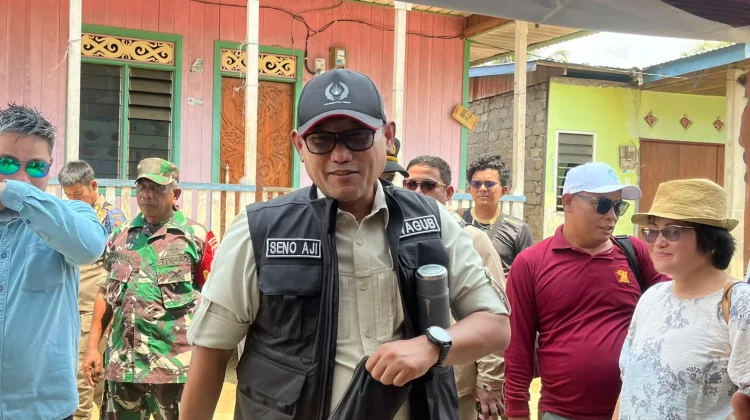 Wagub Seno Tinjau Penyaluran Bantuan Bencana Kemarau di Mahulu