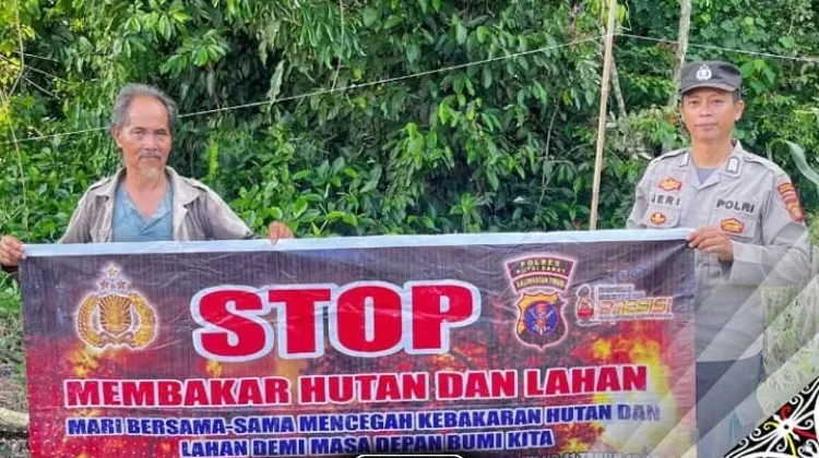 Polsek Muara Pahu Gencarkan Sosialisasi Pencegahan Karhutla