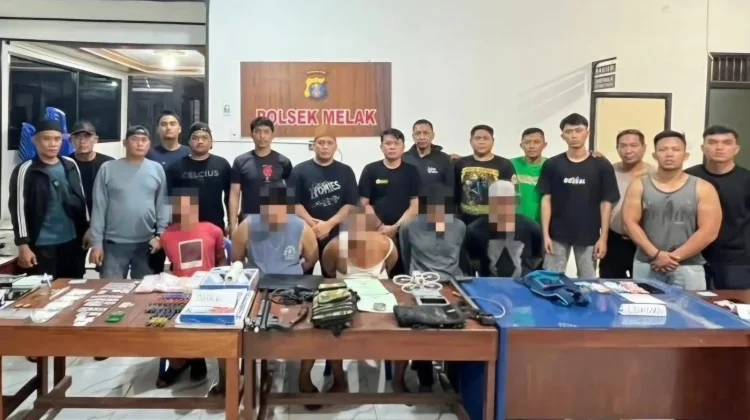 Polsek Melak Ungkap Jaringan Sabu, Empat Terduga Bandar Diamankan