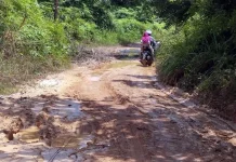 Warga Keluhkan Jalan Berlumpur di Kecamatan Jempang