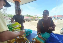 GPM di Mahulu Sediakan 3 Ton Beras dan Ratusan Liter Minyak Goreng