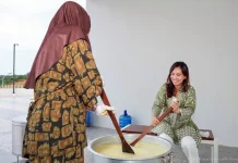 Bubur Nusantara Jadi Menu Takjil Favorit di Masjid Negara IKN