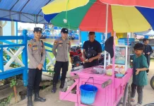 Personel Polsek Loa Kanan Siagakan Pos Pengamaman Arus Balik Lebaran