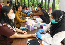 Edukasi Kesehatan, Otorita IKN Gelar Donor Darah dan Skrining Diabetes Digital
