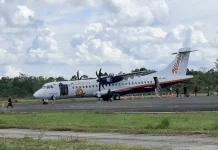 Animo Penumpang di Bandara Melalan Cukup Tinggi, Didominasi Karyawan Perusahaan