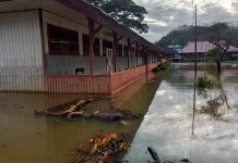Banjir Rendam Kecamatan Laham dan Long Hubung, Sekolah Diliburkan