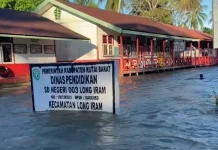Banjir Rendam Long Iram, Debit Air Masih Naik Perlahan
