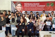 Yonavia Sosialisasikan Perda Pencegahan Narkoba di SMA Negeri 2 Sendawar