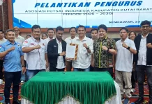 Fransiskus Rizki Rinaldo Resmi Pimpin Asosiasi Futsal Kutai Barat