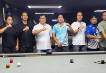 Hadir Langsung di Lokasi Latihan, Ketua KONI Kubar Bakar Semangat Atlet Biliar