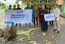YBM PLN Salurkan Hewan Kurban ke Masjid Baitul Mukarramah Muara Pahu