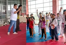 Ketua KONI Kubar Alsiyus Pacu Semangat Atlet Taekwondo menuju Porprov