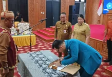 Disparpora Mahakam Ulu tengah Susun Anggaran KONI
