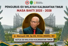 Resmi Pimpin IDI Kaltim, Dokter Mansyah Siap Roadshow ke Cabang Terjauh