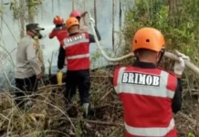 Brimob Perkuat Kesiapsiagaan Hadapi Karhutla di Kubar