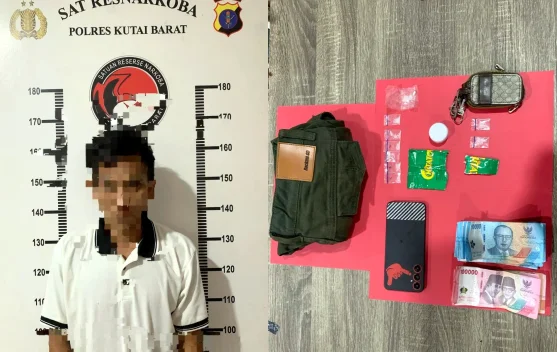 Polisi Tangkap Pengedar Sabu di Barong Tongkok, Sembilan Poket Sabu Disita