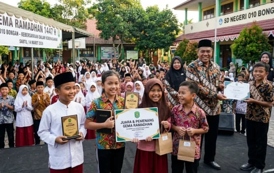 Gema Ramadan SDN 010 Bongan Libatkan Siswa Muslim dan Non-Muslim