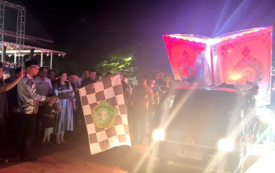 Bupati Kubar Lepas Pawai Takbiran, Ribuan Warga Antusias Sambut Idulfitri