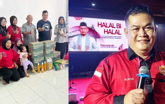 Panitia Halal Bihalal Kutai Barat Salurkan Sisa Bantuan untuk Puluhan Warga
