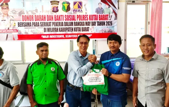 Buruh di Kutai Barat Peringati May Day dengan Bakti Sosial Donor Darah