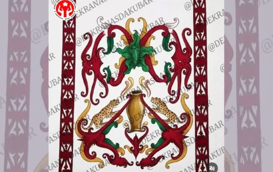 Desain Batik Itah Otur Raih Juara I Lomba Desain Batik Khas Kubar