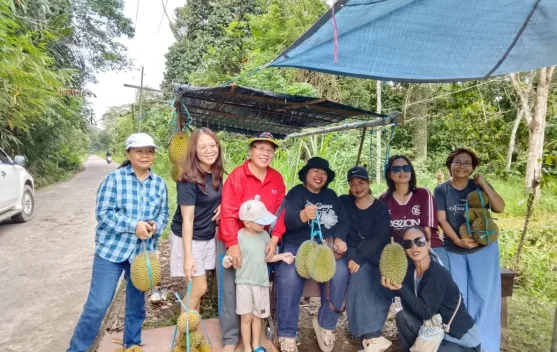 Tering Lama Tawarkan Sensasi Menikmati Durian Langsung di Kebun