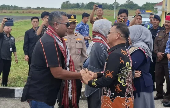 Kapolres Baru AKBP Haris Kurniawan Disambut Wabup dan Forkopimda Kubar